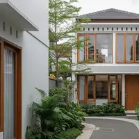 Desain Ala Jepang yang Membuat Rumah di Gang Sempit Terlihat Premium/Gemini AI