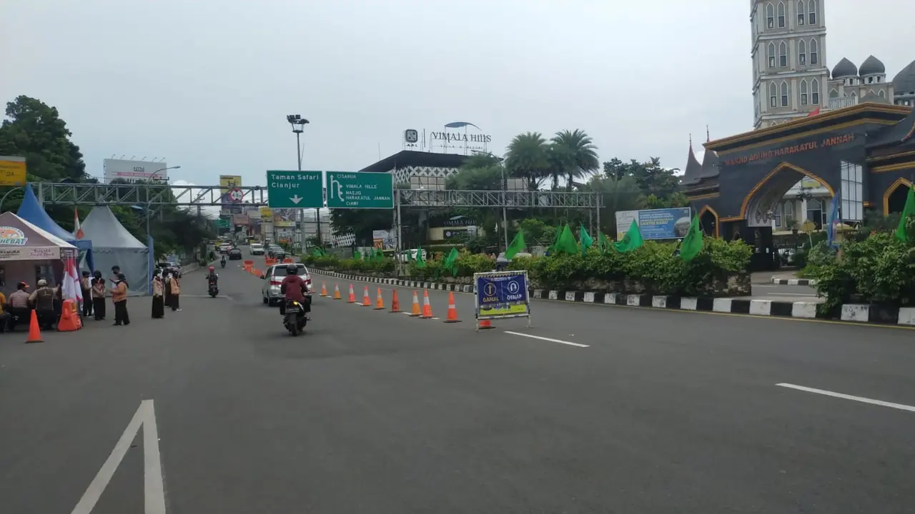 Jalur Puncak Bogor lengang jelang malam tahun baru 2022