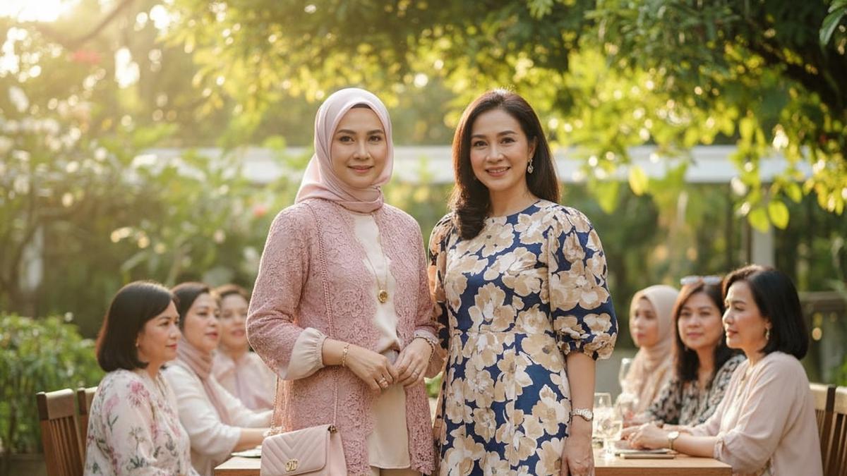 17 Rekomendasi Gaya Baju Ibu-Ibu Sosialita 2025, Bikin Awet Muda, Elegan, Modern, dan Berkelas