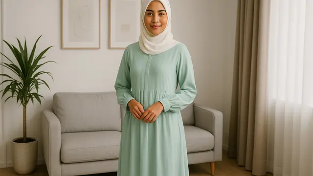 7 Inspirasi Gamis Warna Pastel untuk Kulit Sawo Matang, Tampil Cerah Alami dan Makin Pede