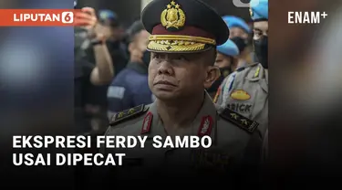 Ekspresi Ferdy Sambo Usai dipecat Secara Tidak Hormat