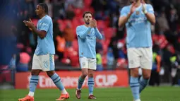 Laga dimenangkan Manchester City dengan skor 1-0. (AP Photo/Ian Walton)