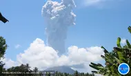 Gunung Ibu erupsi lagi pada Rabu siang (17/4/2024), pukul 12.12 WIT. (Liputan6.com/ Dok PVMBG)