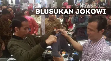 Disela-sela kunjungan kerja Presiden Jokowi di Balikpapan, sempat mampir berbelanja kebutuhan pribadi.