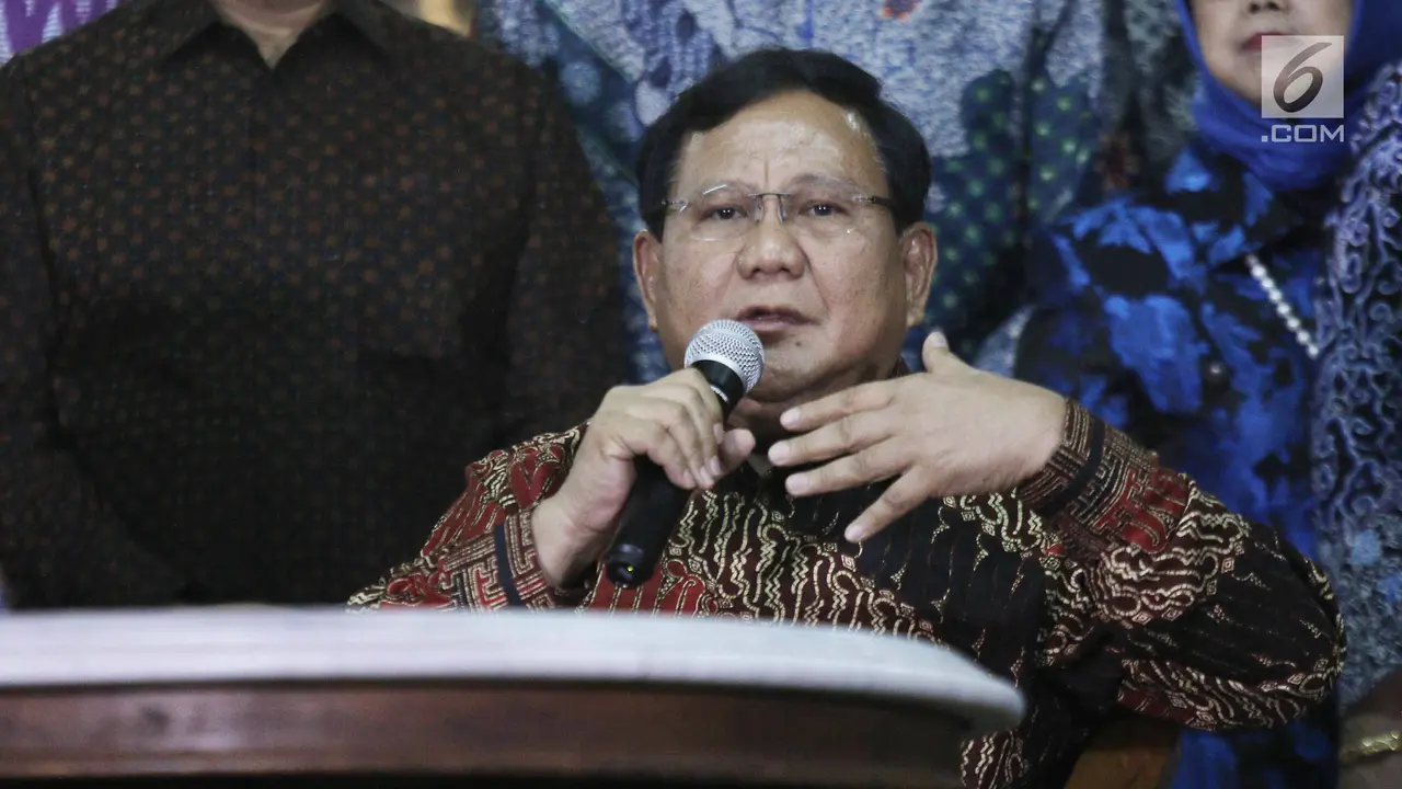 Ketua Umum Partai Gerindra Prabowo Subianto 
