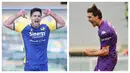 Penampilan mengagumkan Giovanni Simeone dan Dusan Vlahovic berlanjut hingga giornata ke-11 Liga Italia musim 2021/2022. Hal tersebut membuat pemain Hellas Verona dan pemain Fiorentina menempel ketat Ciro Immobile di klasemen sementara pencetak gol terbanyak. (Foto kolase: AP)