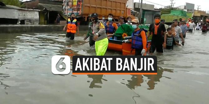 VIDEO: Terendam Banjir, Pemakaman Jenazah Warga Diantar Perahu Karet