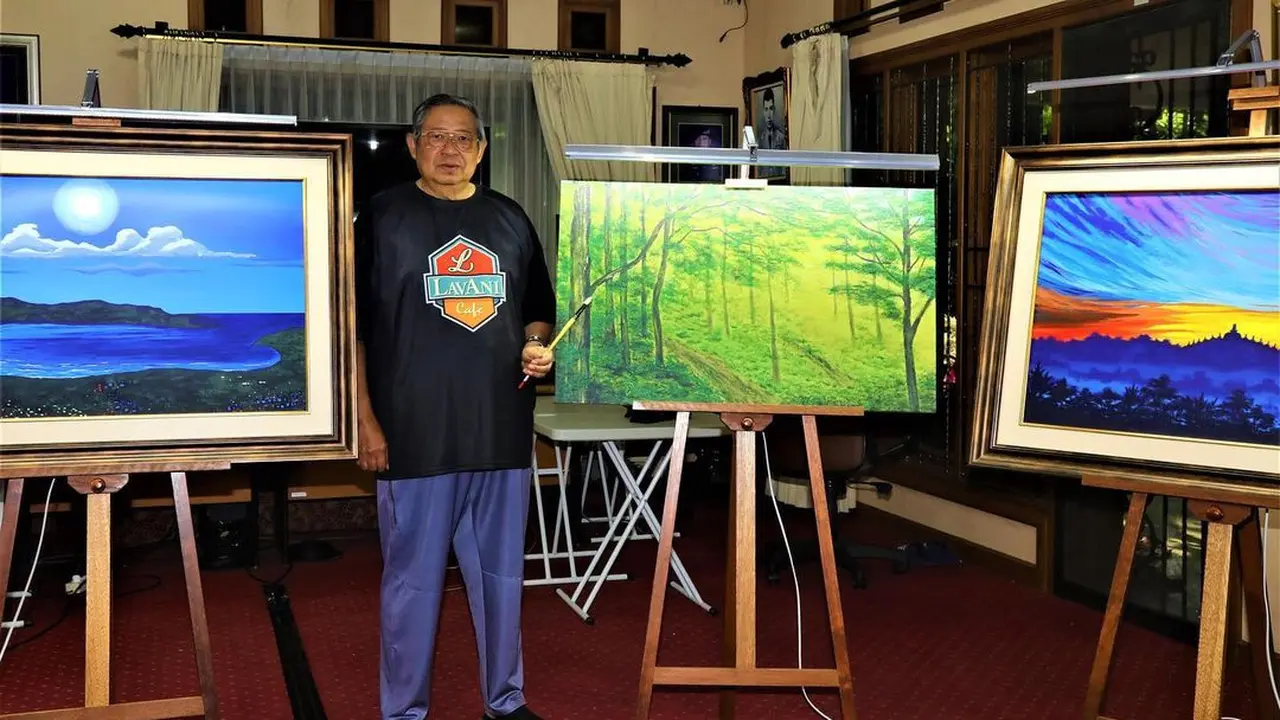 Punya Jiwa Seni, Ini 7 Potret Hasil Karya Lukisan SBY yang Banyak Dipuji