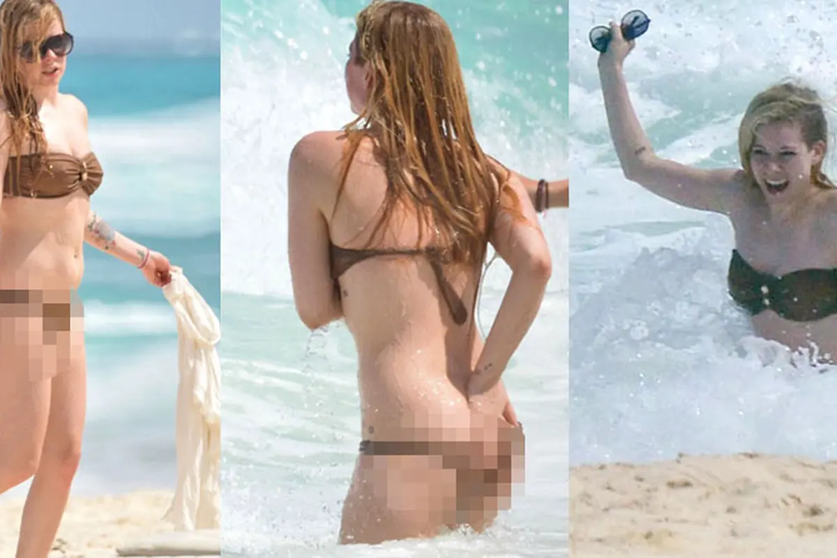 Avril Lavigne Seksi Berbikini Mini di Meksiko
