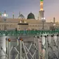 Suasana di Masjid Nabawi, Kota Madinah. (Liputan6.com/Nafiysul Qodar)