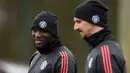 Zlatan Ibrahimovic dan Romelu Lukaku pernah jadi sahabat ketika memperkuat Manchester United. (Foto: AFP/Oli Scarff)