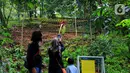 Pengunjung mengabadikan Bunga Bangkai di Kebun Raya Bogor, Minggu (5/1/2020). Hari terakhir liburan sekolah, Kebun Raya Bogor menjadi tujuan wisata favorit bagi warga. Salah satu objek yang paling menarik di sana adalah Bunga Bangkai. (Merdeka.com/Fotografer Magang: Muhammad Fayyadh)