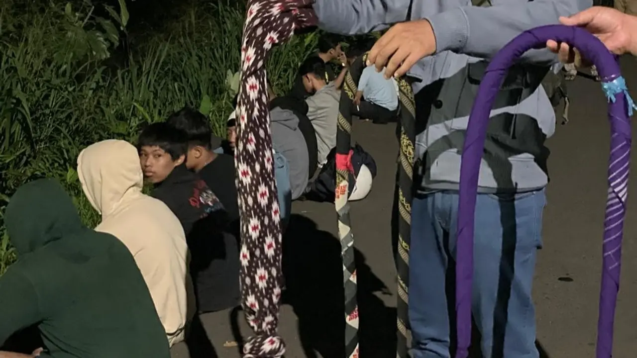 Belasan remaja di Kota Bogor diamankan polisi saat hendak perang sahur jelang sahur