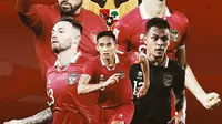 Timnas Indonesia - Marc Klok, Stefano Lilipaly, Rizky Ridho, Rachmat Irianto, Ilija Spasojevic (Bola.com/Decika Fatmawaty)