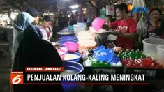 Jadi menu buka puasa yang paling sering diburu masyarakat, penjualan kolang-kaling di Karawang, Jawa Barat, meningkat.
