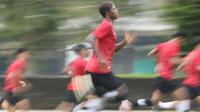 Striker Timnas Indonesia U-20, Hugo Samir mengikuti sesi latihan bersama skuad Garuda Nusantara untuk menghadapi Piala Asia U-20 2023 dan Piala Dunia U-20 2023. (Dok. PSSI)