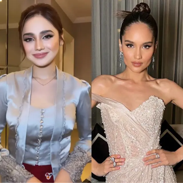 Adu Gaya Syifa Hadju dan Cinta Laura Menghadiri Kondangan