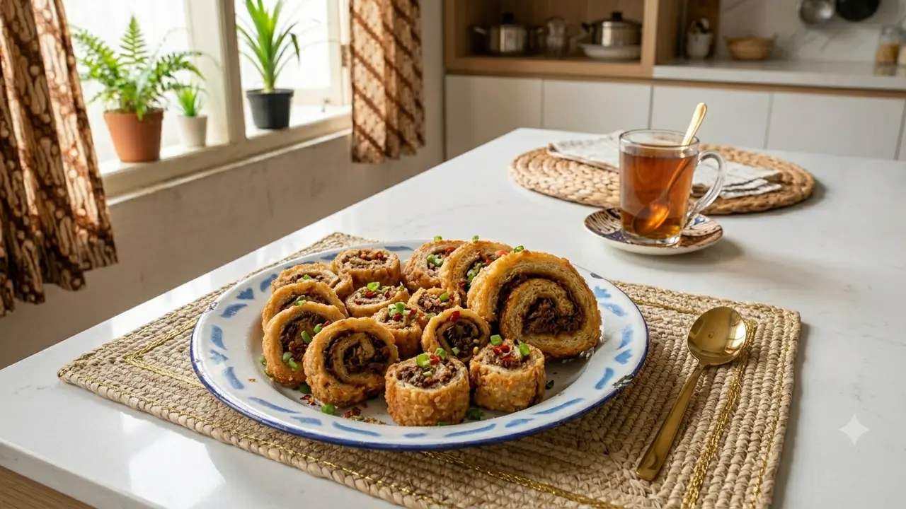 Resep Roti Tawar Abon Gulung