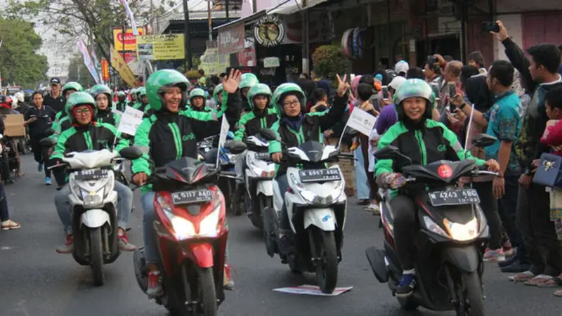 Driver Grab Bike Mengaku Bangga Jadi Bagian Kirab Obor Asian Games 2018