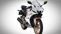 Yamaha R15 V4 di Thailand punya kelir rose gold.