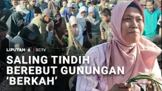 Bukan ratusan, tapi ribuan warga saling tindih berebut gunungan hasil bumi. Dalam hitungan menit, lebih dari 80 tumpeng dan gunungan ludes diperebutkan.
