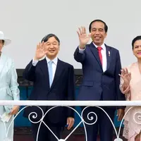 Intip gaya elegan Ibu Negara Iriana Jokowi dan Permaisuri Jepang Masako saat berkunjung ke Istana Bogor. [Foto: IG/jokowi].