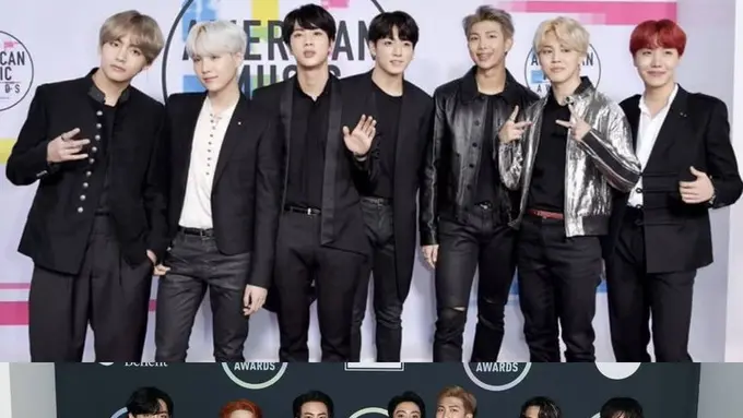 Tampilan BTS di AMAs Sejak 2017 Hingga 2021 yang Menyihir Para Penggemar/dok. Instagram @7update
