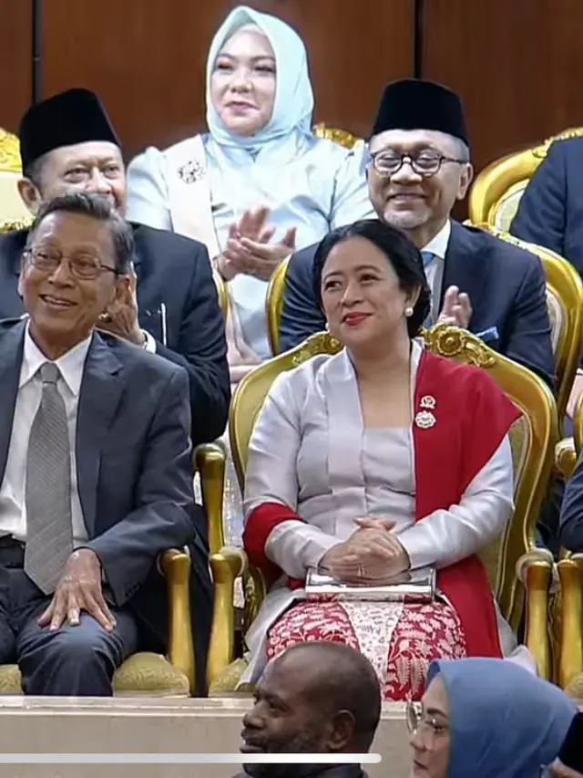 Tampilan Artis hingga Politikus Kenakan Kebaya dengan Berbagai Warna saat Pelantikan Prabowo-Gibran. [Youtube MPR]