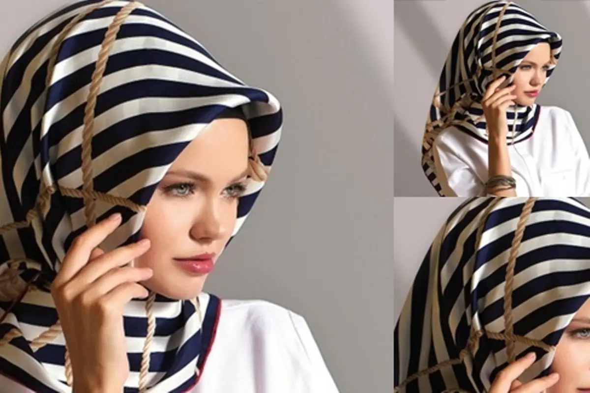Tren Hijab: Mix and Match Motif Garis-garis Sebagai Tren 2016