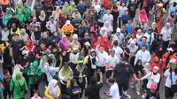 Warga tumpah ruah di Car Free Day (FCD)  Margonda Depok. (Liputan6.com/Dicky Agung Prihanto).