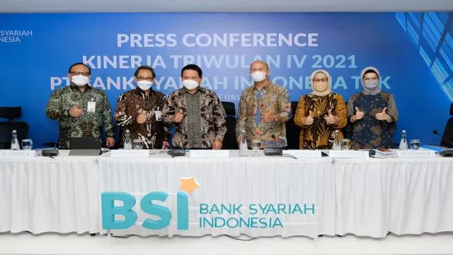 Paparan kinerja Bank Syariah Indonesia, Rabu (2/2/2022) (Dok: Bank Syariah Indonesia)