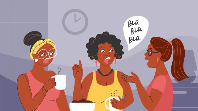 Ilustrasi sindiran, gosip