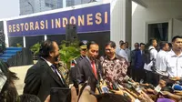 Presiden Jokowi saat menghadiri Akademi Bela Negara (ABN) Nasdem. (Liputan6.com/Putu Merta Surya Putra)