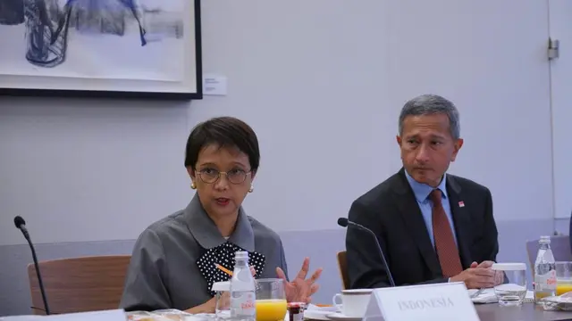 Menlu Retno Marsudi menyampaikan perkembangan persiapan KTT G20 di Forum Global Governance Group, New York (21/9/2022). (Dok: Kemlu RI)