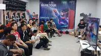 Keseruan Grand Final turnamen Oppo F5 x AoV di Manado Town Square. Liputan6.com/Jeko Iqbal Reza