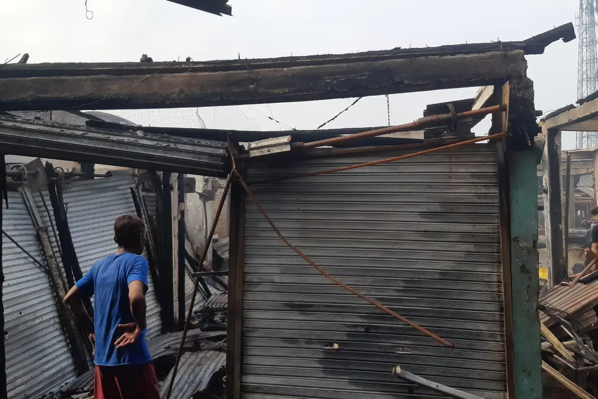 Pasar Gembong, Tangerang kebakaran, Minggu (20/2/2022) dini hari