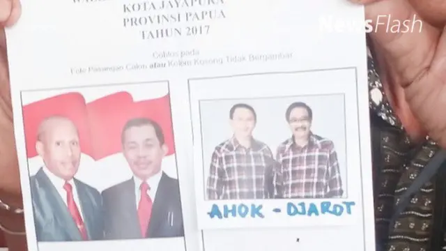 NEWS FLASH: Pilkada DKI, Surat Suara Bergambar Ahok-Djarot Nyasar ke Jayapura
