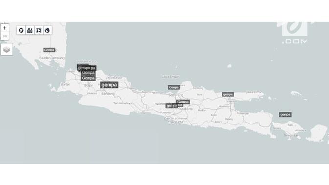 Gempa Banten trending topic dunia. (Liputan6.com/ Mochamad Wahyu Hidayat)