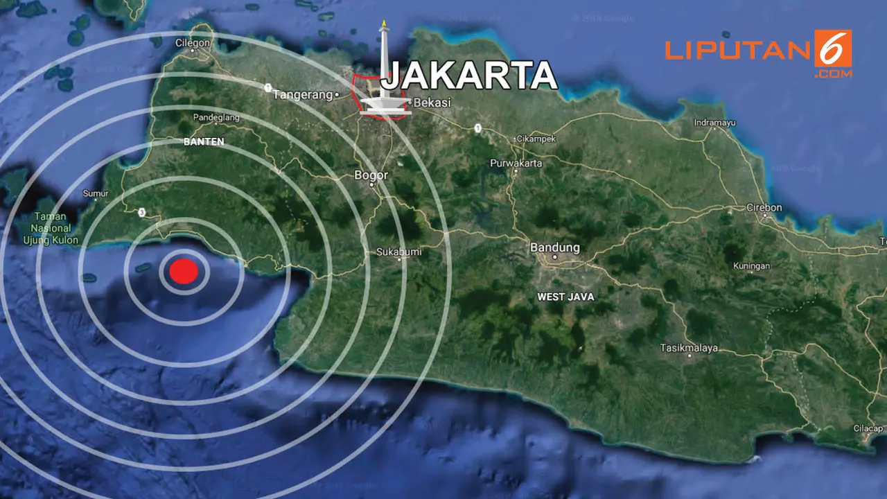 Banner Infografis Gempa Guncang Jakarta
