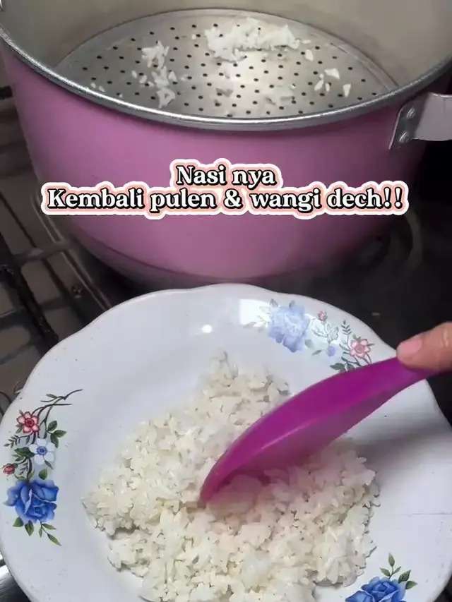 Kukus Nasi Selama Lebih Kurang 15 Menit