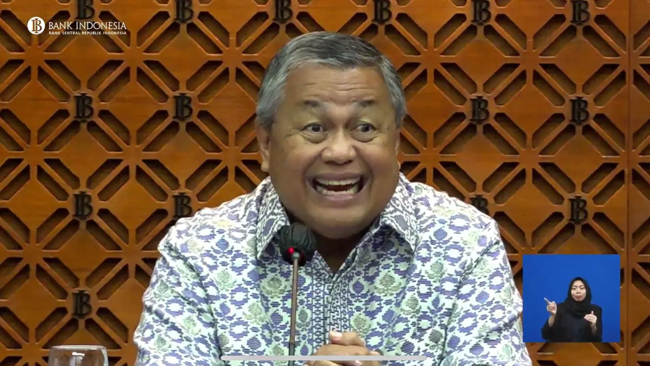 Gubernur Bank Indonesia Perry Warjiyo saat RDG Februari 2024, Rabu (21/4/2024). (Foto: Liputan6.com/Tira Santia)