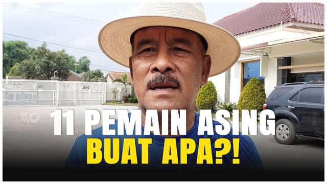 Komisaris PT Persib Bandung Bermartabat, Umuh Muchtar, menyatakan ketidaksetujuannya terhadap wacana penambahan pemain asing dari 8 menjadi 11 orang pada kompetisi Liga 1 musim 2025/2026.