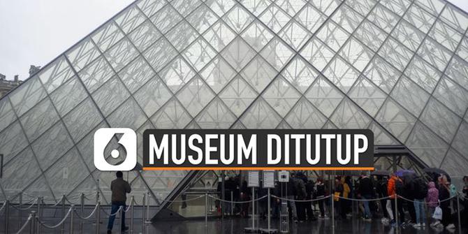 VIDEO: Museum Louvre Terpaksa Ditutup karena Virus Corona