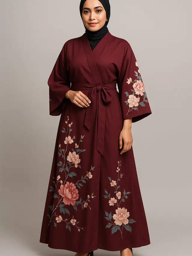 Model Gamis Bunga untuk Kondangan agar Terlihat Elegan (Foto: ChatGPT)