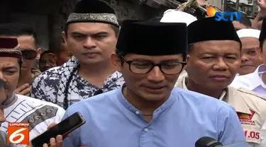 Pasangan Prabowo Subianto ini meminta kepada para pendukung capres dan cawapres tidak saling gontok gontokan atau saling ejek.