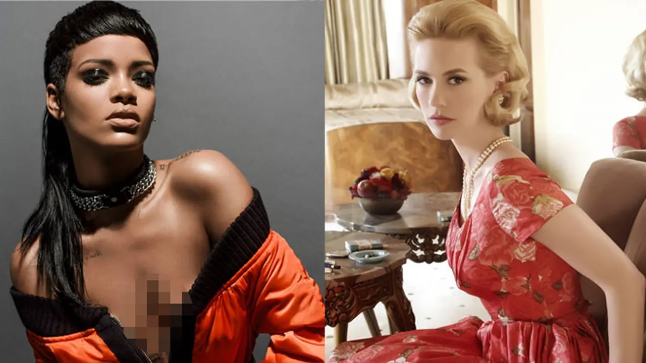 Rihanna-January Jones/ Istimewa
