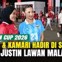 Jennifer dan Kamari Hadir di SUGBK, Dukung Justin Hubner Lawan Malaysia