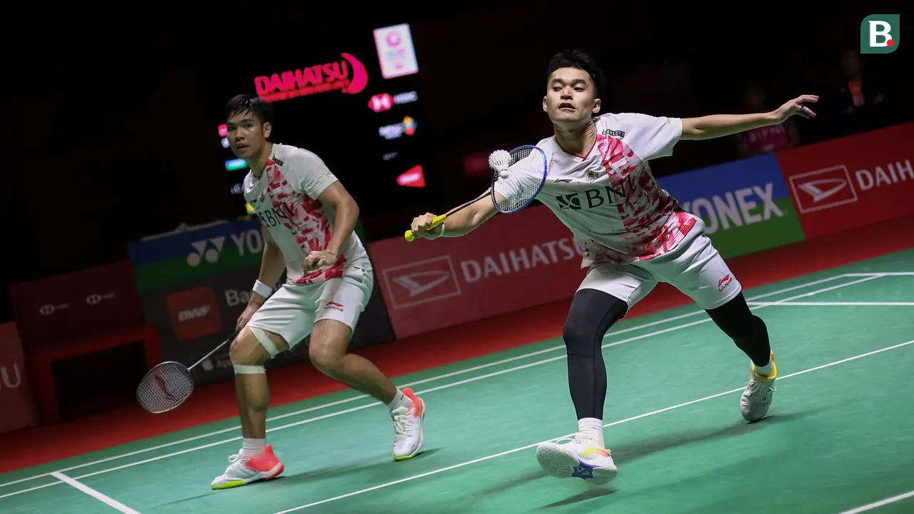 Foto: Atasi Perlawanan Sengit Unggulan Kedua, The Babies Melenggang ke Partai Final Indonesia Masters 2023