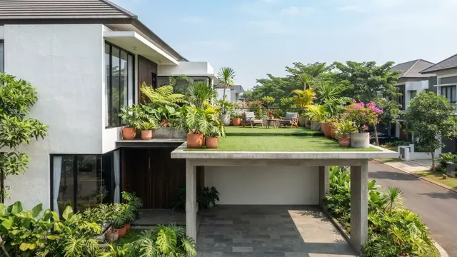 Model Carport Minimalis yang Tidak Terlihat Seperti Area Parkir