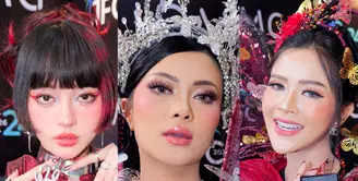Bella Bonita, Indah Kus, dan Hanum Mega curi perhatian saat di panggung Jember Fashion Carnaval 2026. Ketiganya hadir dengan riasan yang menonjolkan karakter masing-masing, berpadu dengan kostum karnaval yang spektakuler. [OMG]